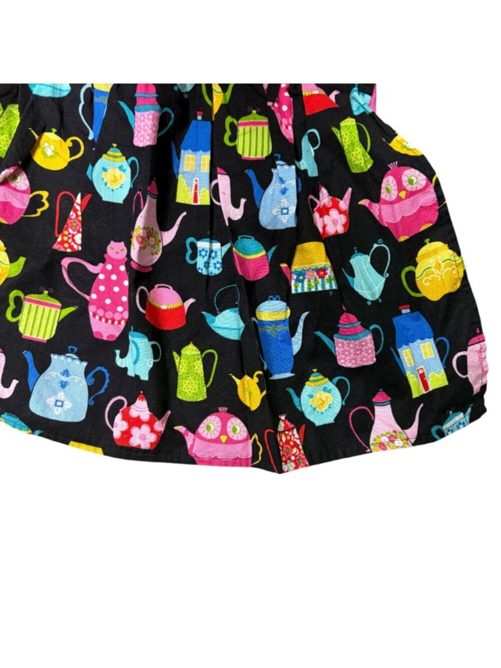 Hobby Lobby Child's Apron Teapot Graphic Print Pink One Size - Picture 3 of 4
